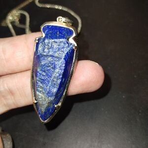 KENDRA SCOTT Blue lapis lazuli Stone Pendant Necklace